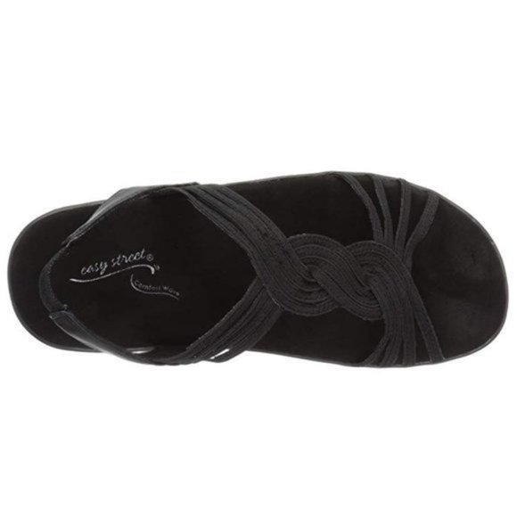 Easy Street Women's Natara Sandals, Black - Picture 4 of 5